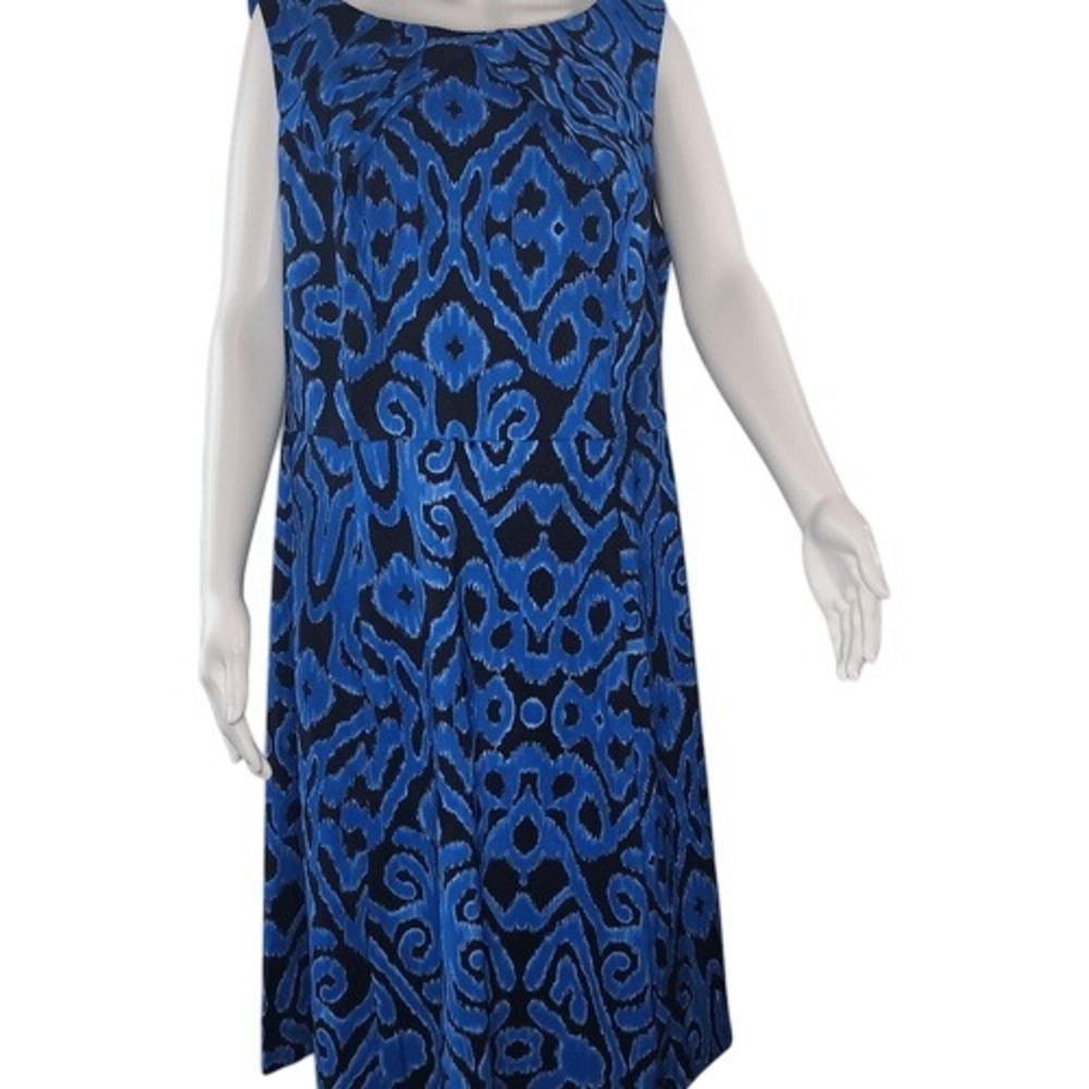 Dressbarn‎ Blue & Black Sleeveless Dress